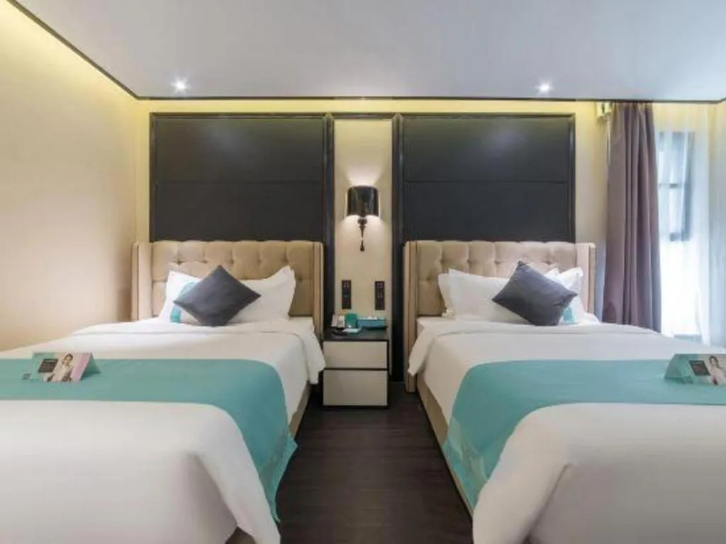 Bed in Xana Hotelle Nanchang Tengwang Pavilion Wanshougong