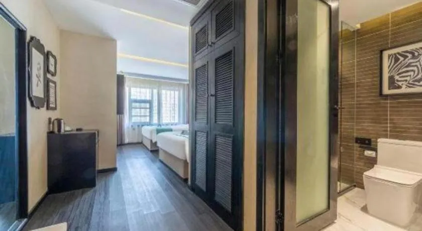 Bed in Xana Hotelle Nanchang Tengwang Pavilion Wanshougong