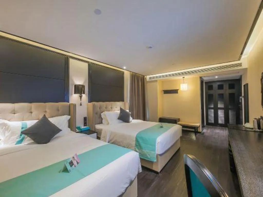 Bed in Xana Hotelle Nanchang Tengwang Pavilion Wanshougong