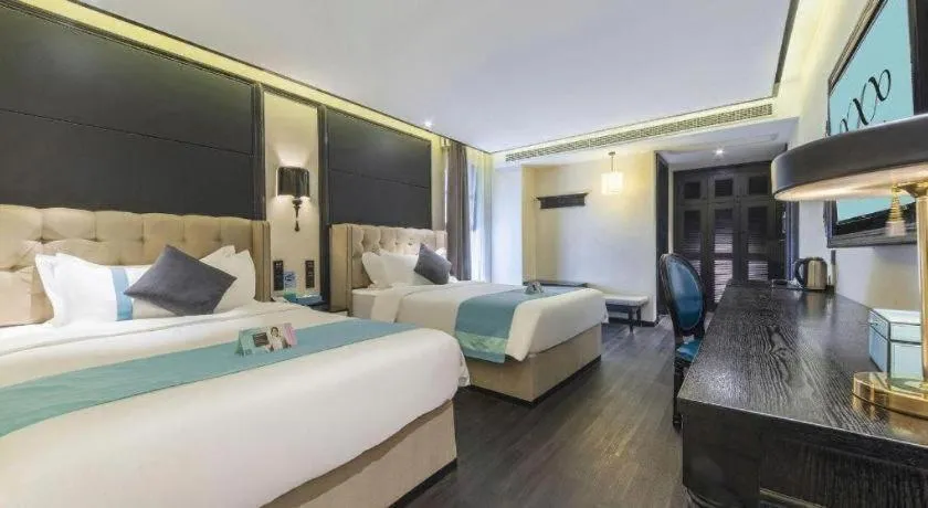 Bed in Xana Hotelle Nanchang Tengwang Pavilion Wanshougong