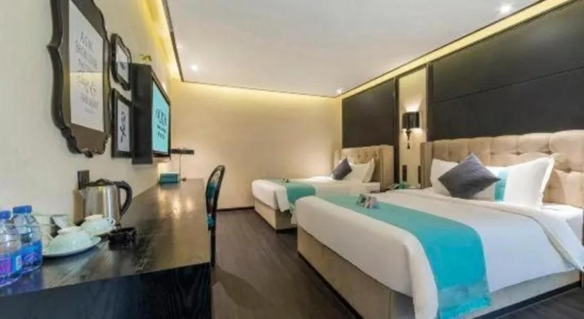 Bed in Xana Hotelle Nanchang Tengwang Pavilion Wanshougong