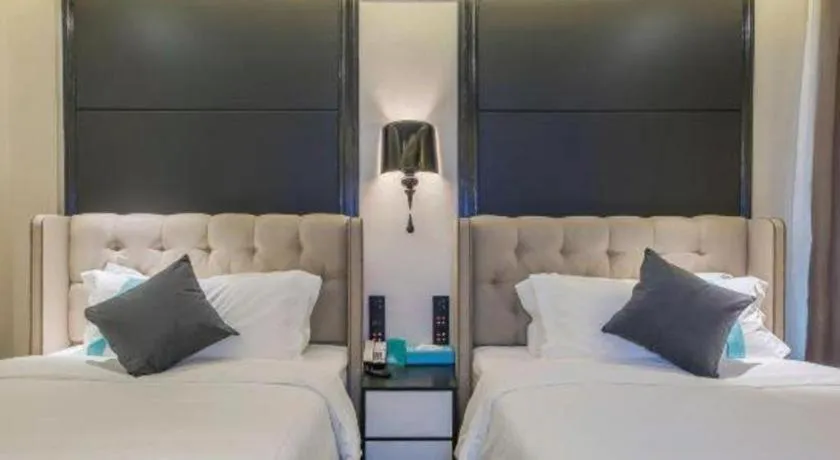 Bed in Xana Hotelle Nanchang Tengwang Pavilion Wanshougong