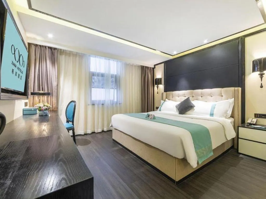 Bed in Xana Hotelle Nanchang Tengwang Pavilion Wanshougong