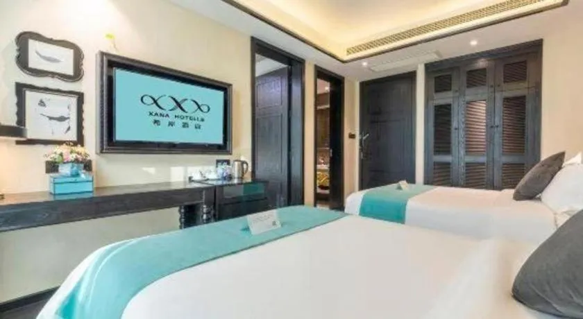 Bed in Xana Hotelle Nanchang Tengwang Pavilion Wanshougong