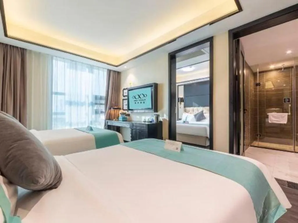 Bed in Xana Hotelle Nanchang Tengwang Pavilion Wanshougong