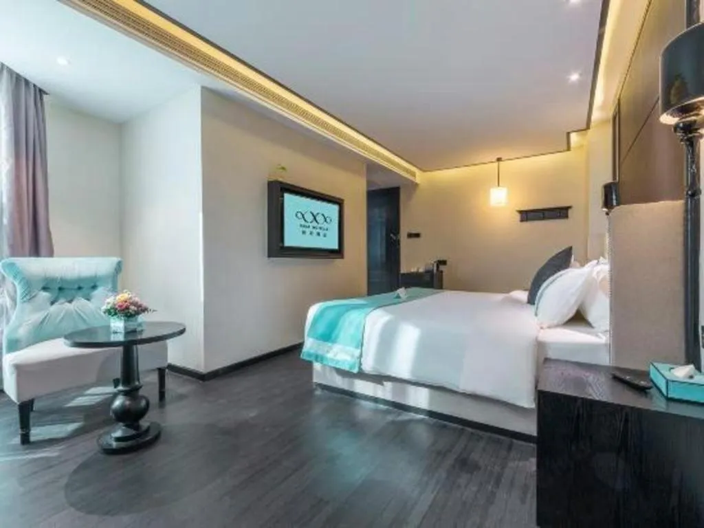 Bed in Xana Hotelle Nanchang Tengwang Pavilion Wanshougong