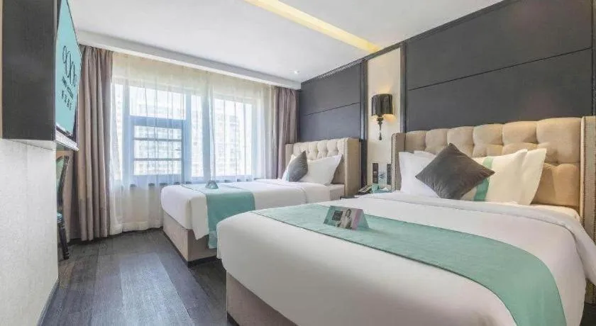 Bed in Xana Hotelle Nanchang Tengwang Pavilion Wanshougong