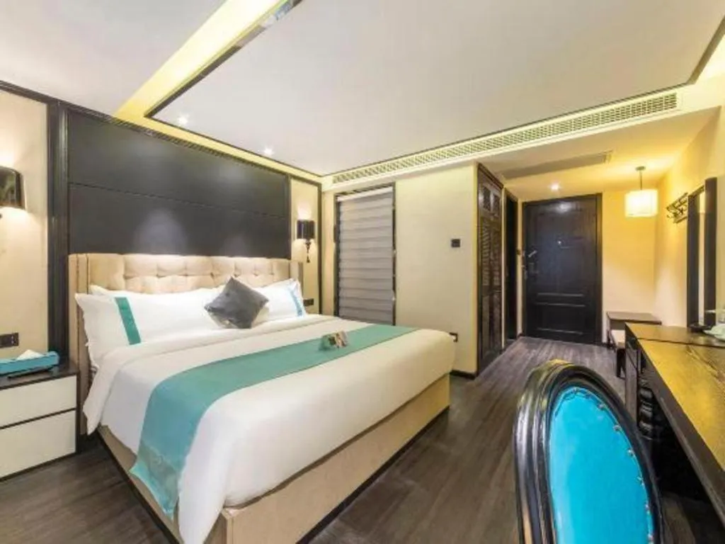 Bed in Xana Hotelle Nanchang Tengwang Pavilion Wanshougong