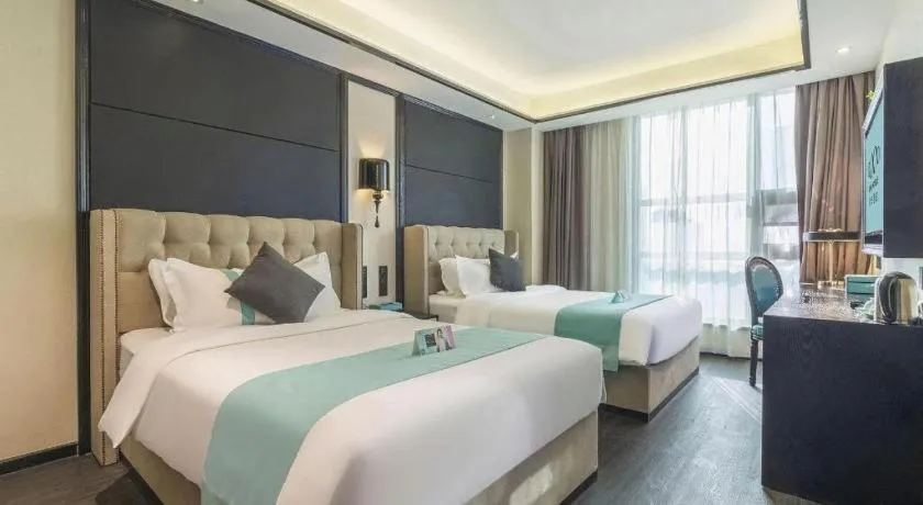 Bed in Xana Hotelle Nanchang Tengwang Pavilion Wanshougong