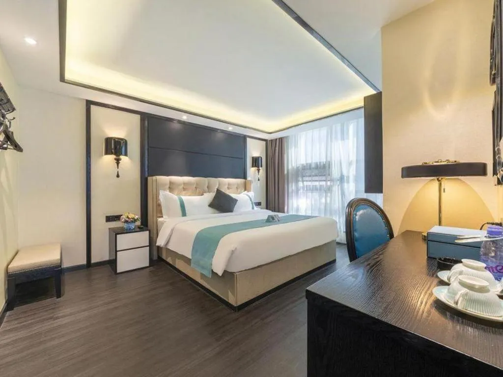 Bed in Xana Hotelle Nanchang Tengwang Pavilion Wanshougong