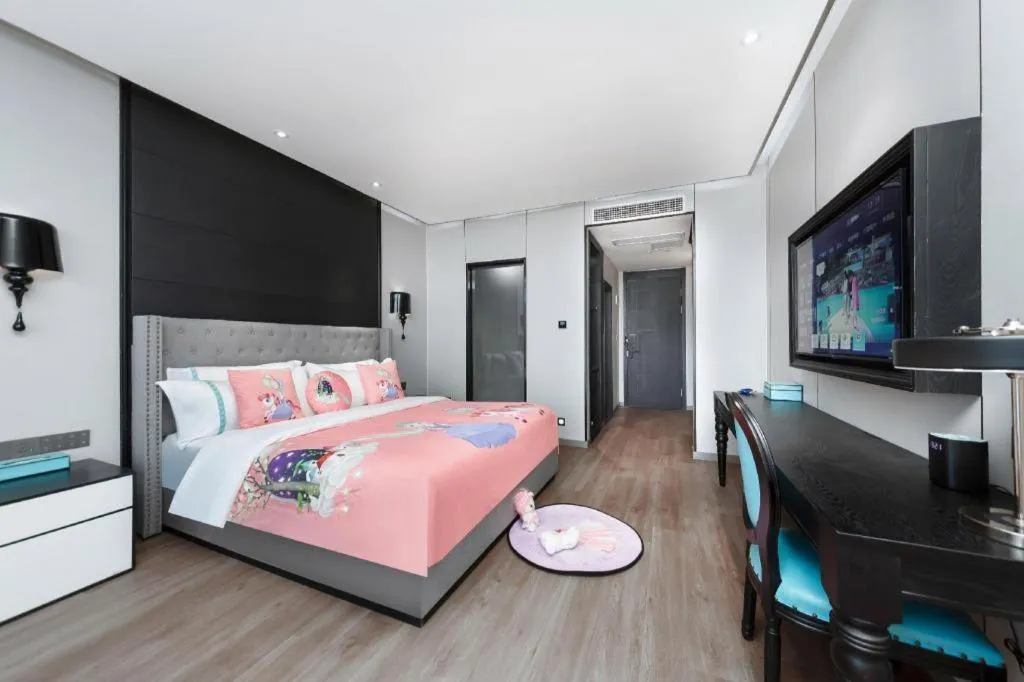 Bed in Xana Hotelle Luzhou High-Speed Railway Station Trading Market Passenger Terminal