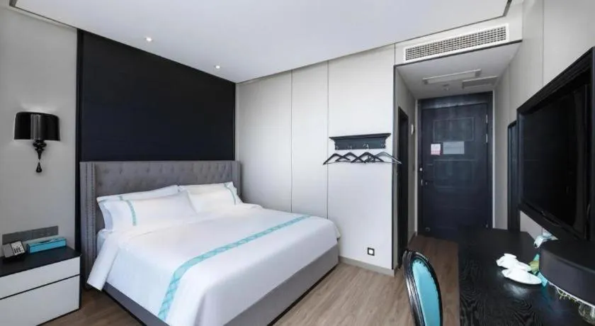 Bed in Xana Hotelle Luzhou High-Speed Railway Station Trading Market Passenger Terminal