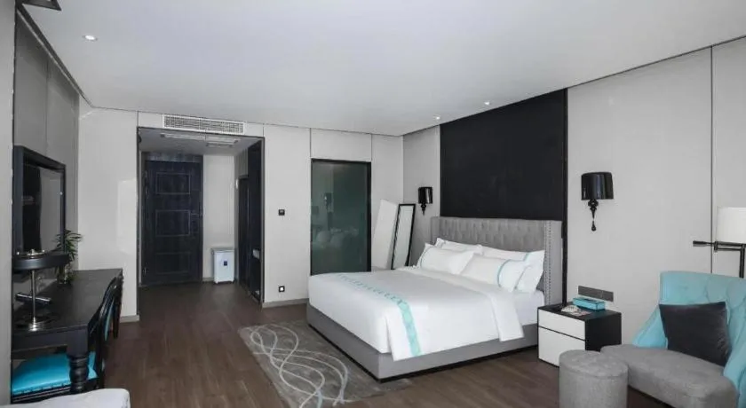 Bed in Xana Hotelle Luzhou High-Speed Railway Station Trading Market Passenger Terminal