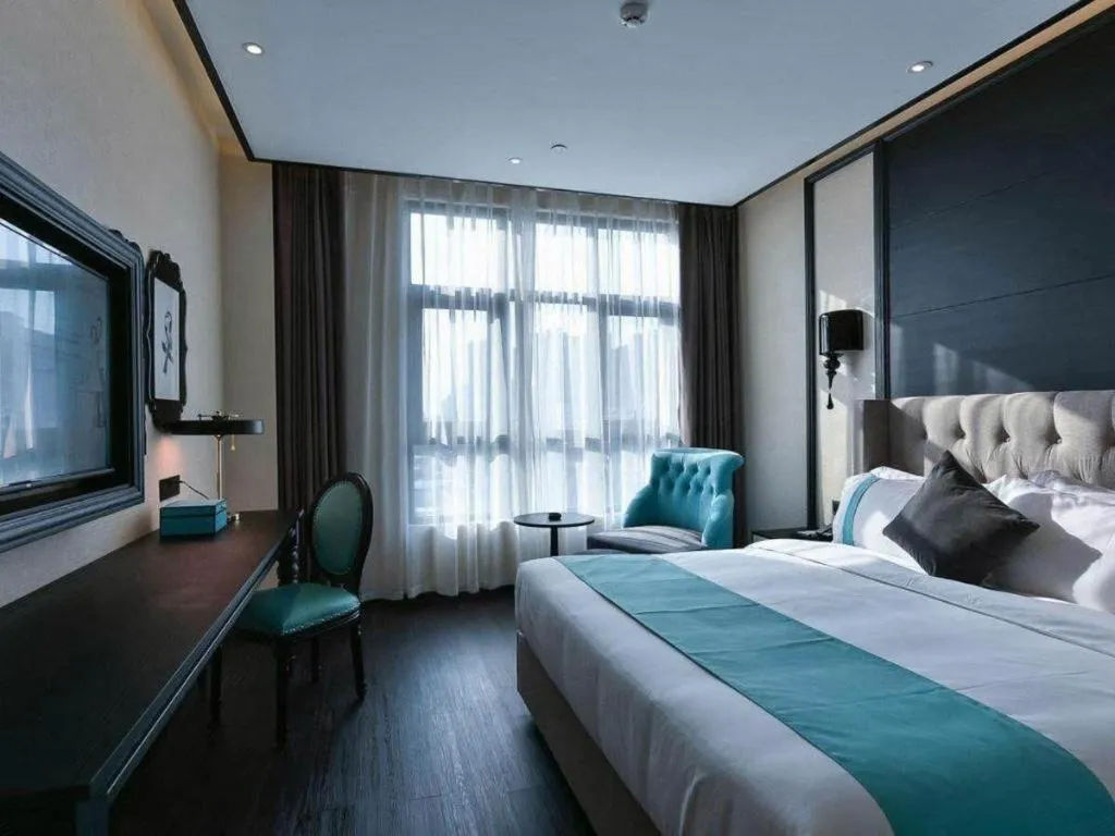 Bed in Xana Hotelle Luzhou High-Speed Railway Station Trading Market Passenger Terminal