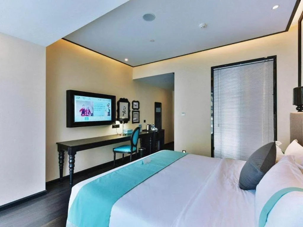 Bed in Xana Hotelle Luzhou High-Speed Railway Station Trading Market Passenger Terminal