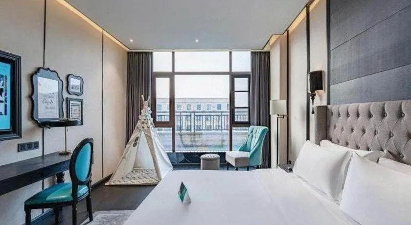 Bed in Xana Hotelle Luzhou High-Speed Railway Station Trading Market Passenger Terminal