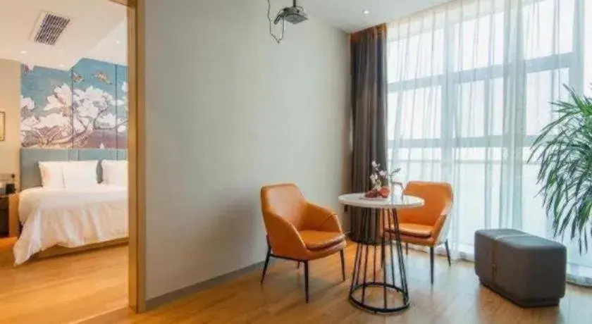 Bed in Magnotel Tongxiang Shimao Center Bed in Magnotel Tongxiang Shimao Center