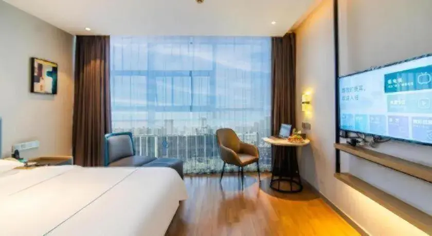 Bed in Magnotel Tongxiang Shimao Center Bed in Magnotel Tongxiang Shimao Center