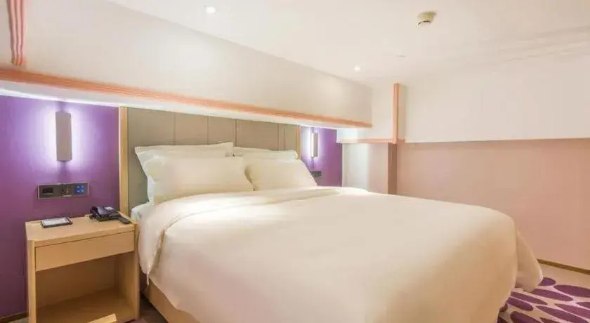 Bed in Lavande Hotel Beijing Yizhuang Development Zone JD Headquarter Bed in Lavande Hotel Beijing Yizhuang Development Zone JD Headquarter
