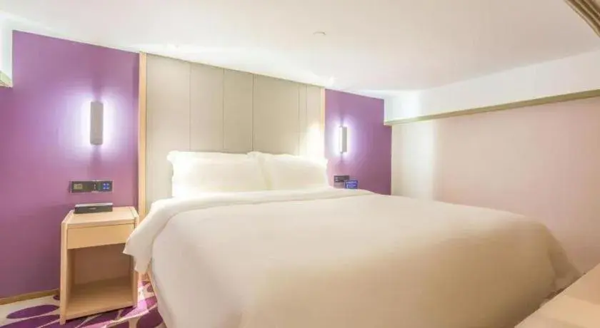 Bed in Lavande Hotel Beijing Yizhuang Development Zone JD Headquarter Bed in Lavande Hotel Beijing Yizhuang Development Zone JD Headquarter