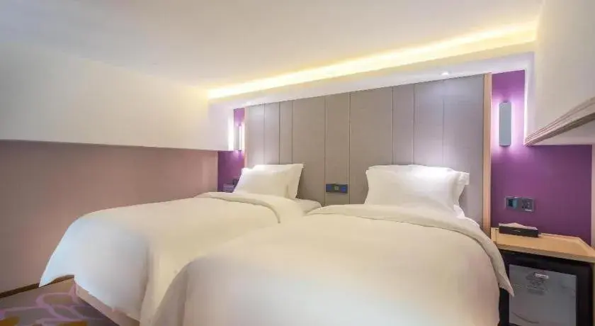 Bed in Lavande Hotel Beijing Yizhuang Development Zone JD Headquarter Bed in Lavande Hotel Beijing Yizhuang Development Zone JD Headquarter