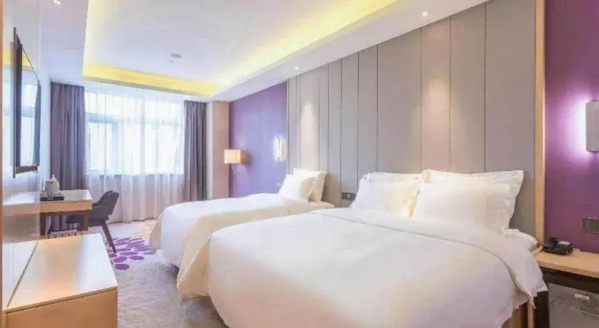Bed in Lavande Hotel Beijing Yizhuang Development Zone JD Headquarter Bed in Lavande Hotel Beijing Yizhuang Development Zone JD Headquarter