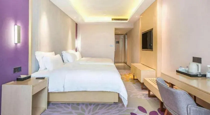 Bed in Lavande Hotel Beijing Yizhuang Development Zone JD Headquarter Bed in Lavande Hotel Beijing Yizhuang Development Zone JD Headquarter