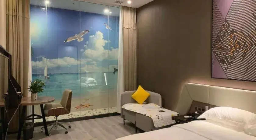 Bed in IU Hotels· Wuhan Jianghan Road Metro Station Bed in IU Hotels· Wuhan Jianghan Road Metro Station