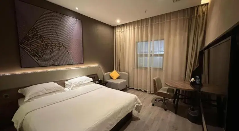Bed in IU Hotels· Wuhan Jianghan Road Metro Station Bed in IU Hotels· Wuhan Jianghan Road Metro Station