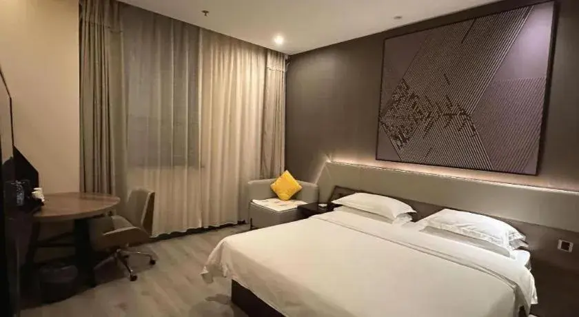 Bed in IU Hotels· Wuhan Jianghan Road Metro Station Bed in IU Hotels· Wuhan Jianghan Road Metro Station