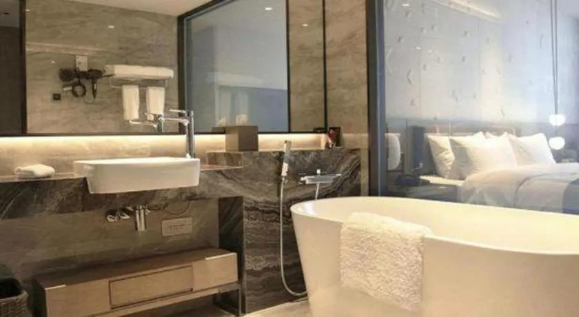 Bed in Zhejiang Cloud Mountain Deefly Hotel