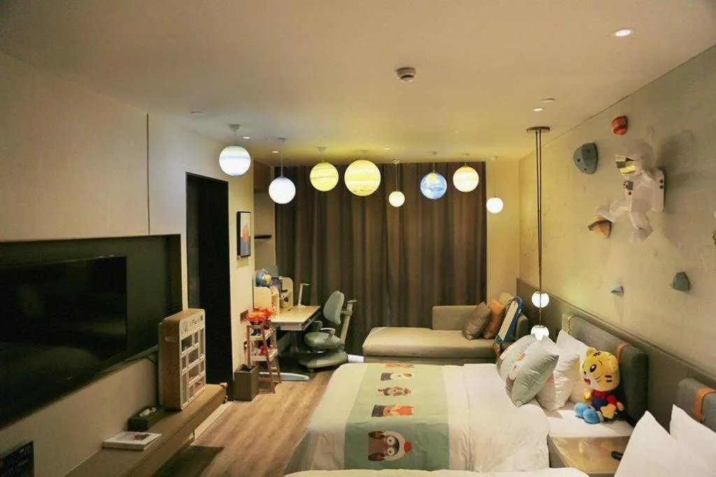 Bed in Zhejiang Cloud Mountain Deefly Hotel