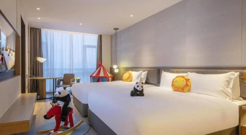 Bed in Zhejiang Cloud Mountain Deefly Hotel