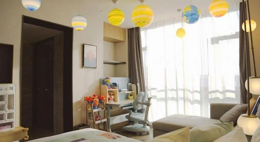 Bed in Zhejiang Cloud Mountain Deefly Hotel