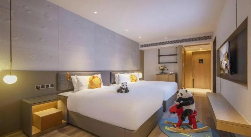 Bed in Zhejiang Cloud Mountain Deefly Hotel