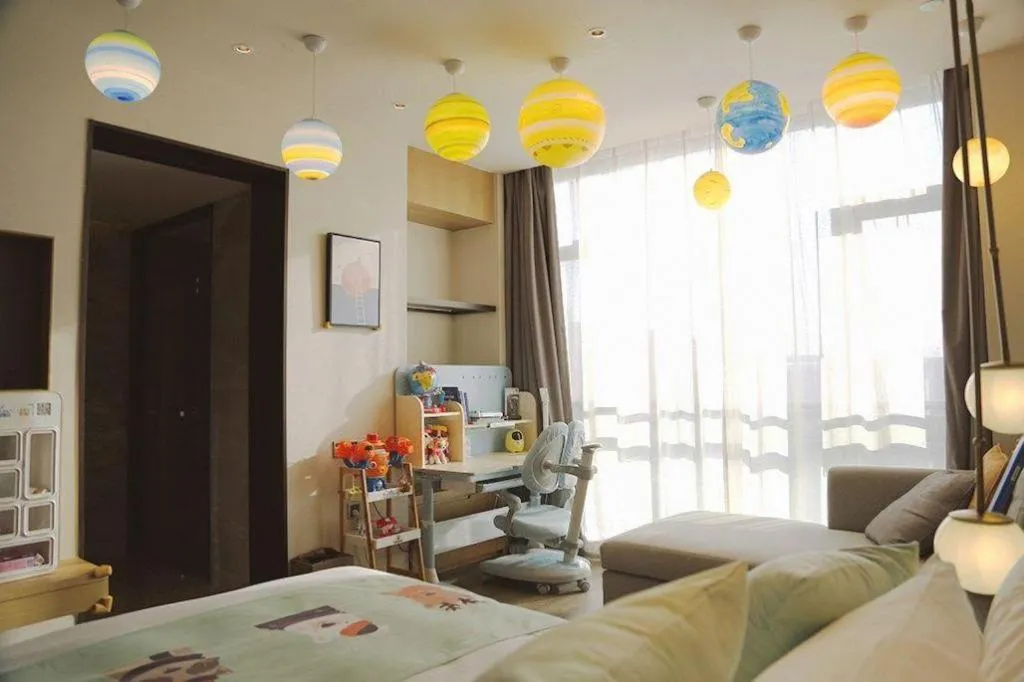 Bed in Zhejiang Cloud Mountain Deefly Hotel