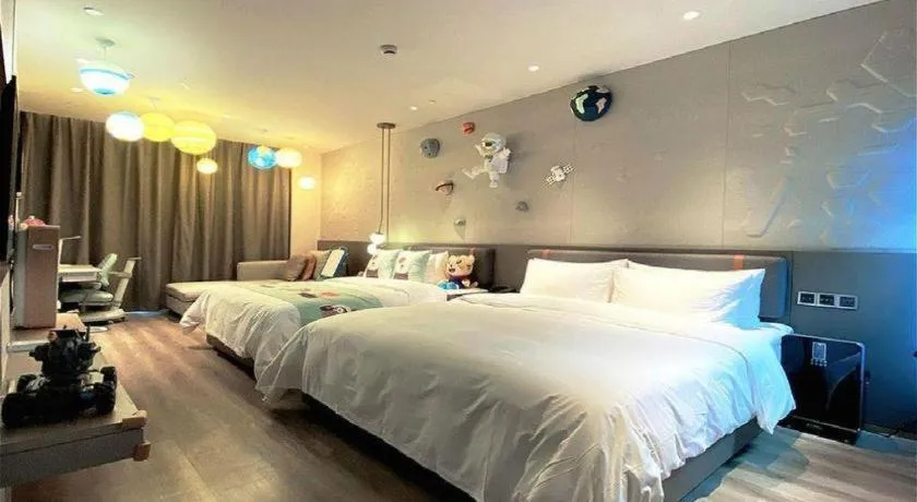 Bed in Zhejiang Cloud Mountain Deefly Hotel