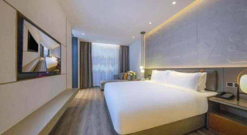Bed in Zhejiang Cloud Mountain Deefly Hotel