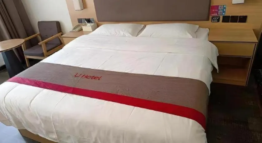 Bed in Thank Inn Hotel Hubei Huanggang Hong'an County Hong'an No.1 Middle School