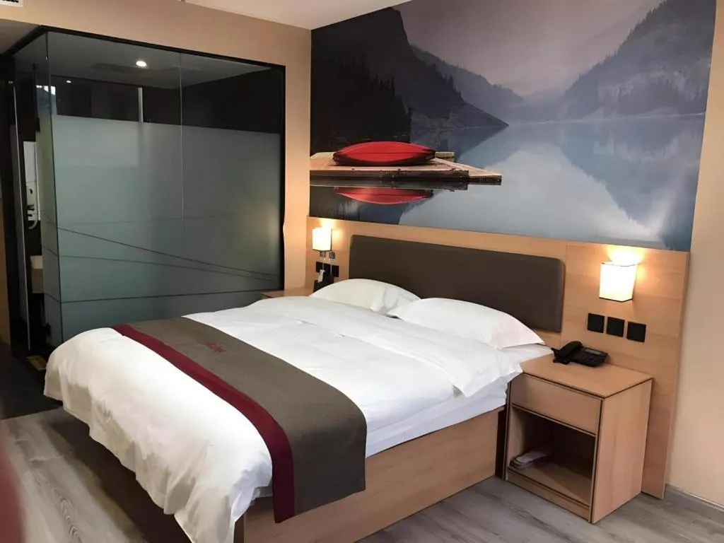 Bed in Thank Inn Hotel Tianjing Jinnan University