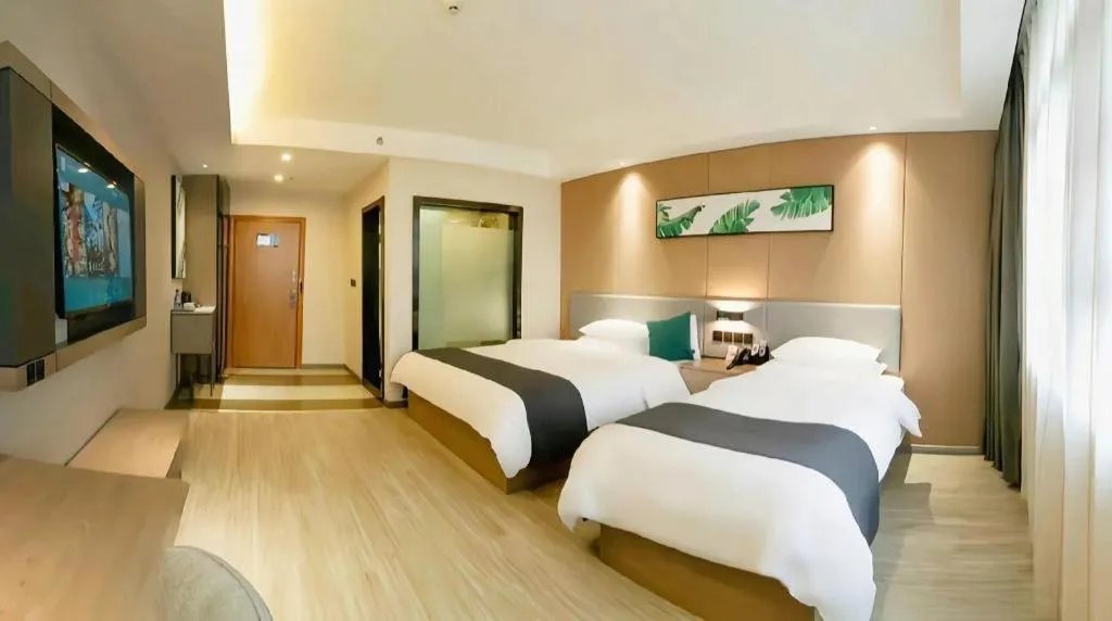 Bed in UP and IN Hotel Jiangxi Nanchang City Nanchang County Liantang Zhong Avenue Huarunwanjia