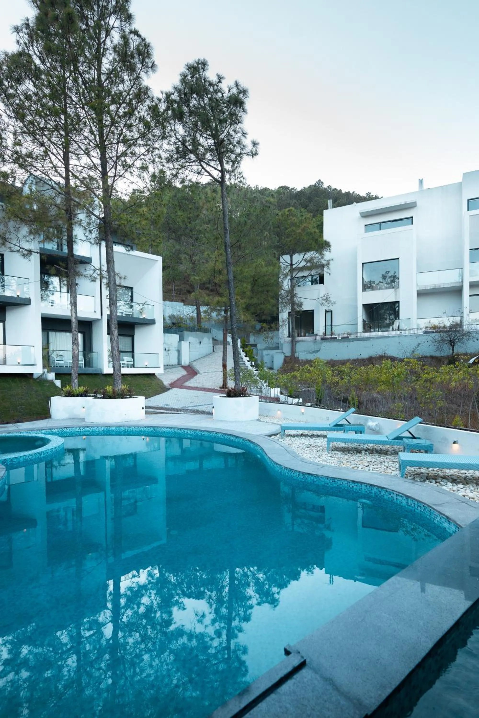 Swimming pool in Velmore Kasauli Operated by Royal Orchid Hotel Ltd.