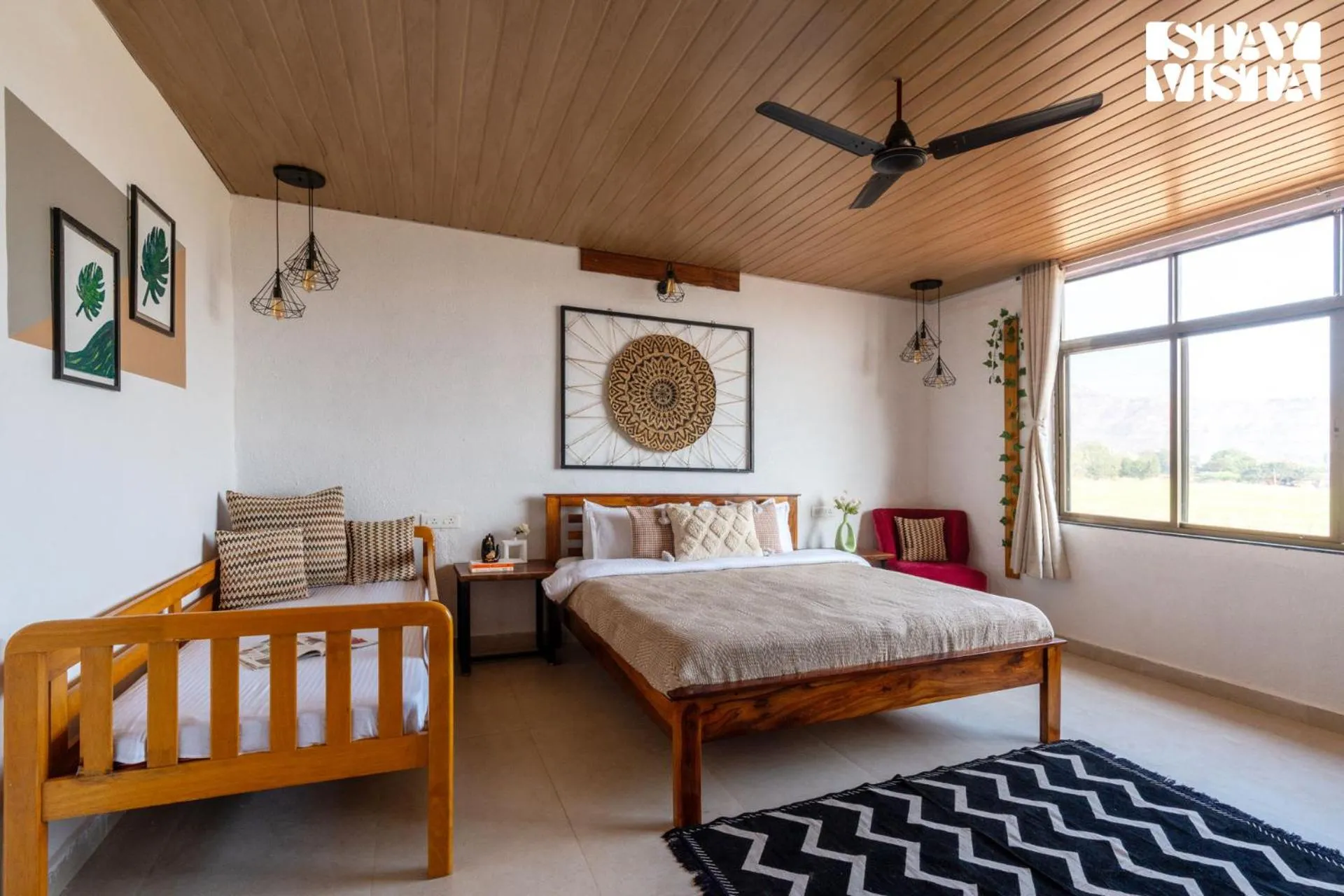 Bedroom, Bed in StayVista at Mangifera Agro Estate with Pool, Wi-Fi