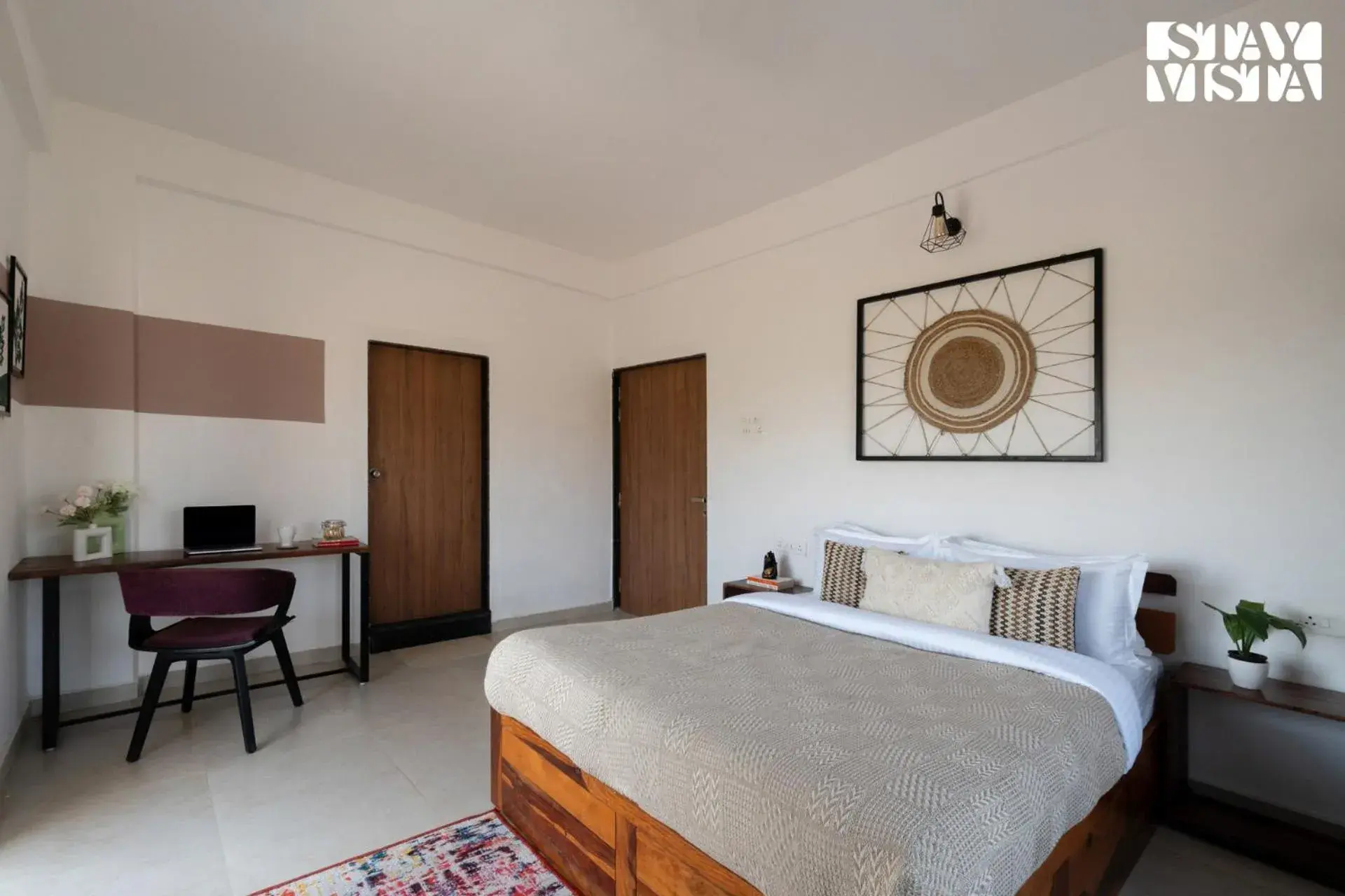 Bedroom, Bed in StayVista at Mangifera Agro Estate with Pool, Wi-Fi Bedroom, Bed in StayVista at Mangifera Agro Estate with Pool, Wi-Fi