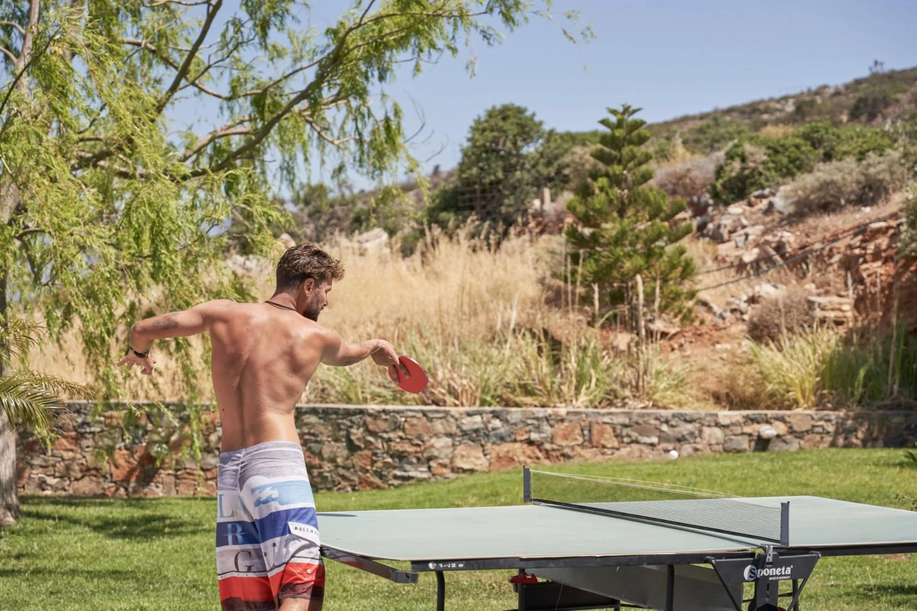 Table tennis in Elounda White Pearl Villa