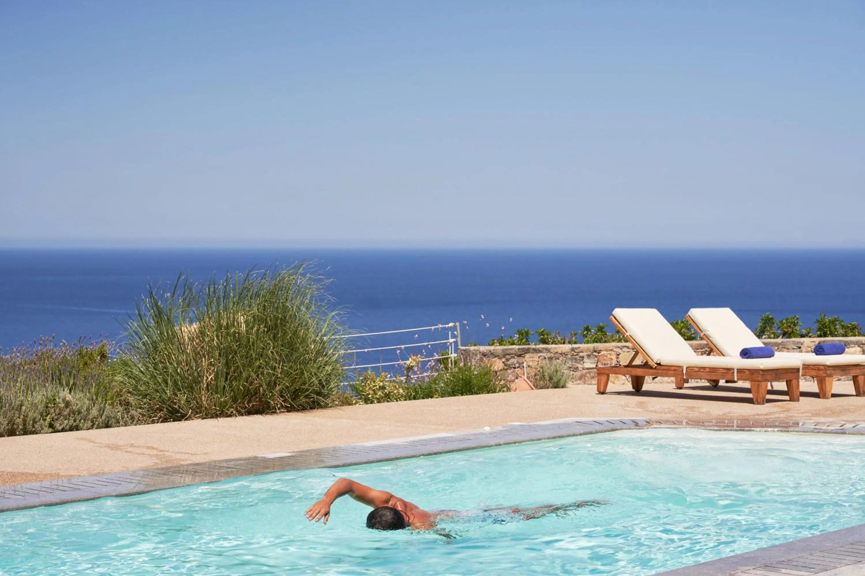 Sea view in Elounda White Pearl Villa