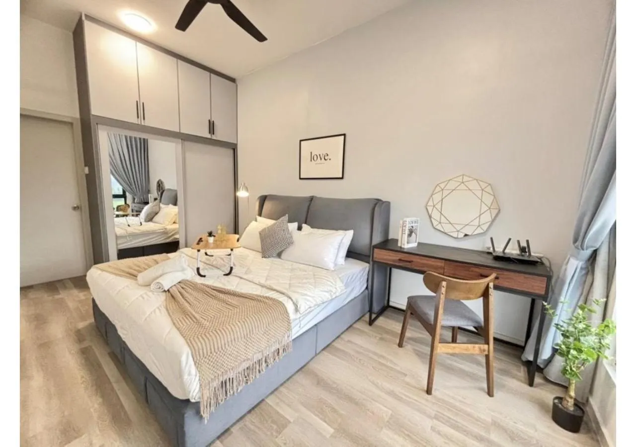 Bed in Ipoh Horizon Skypool Town Suites 4-11pax by IWH Suites