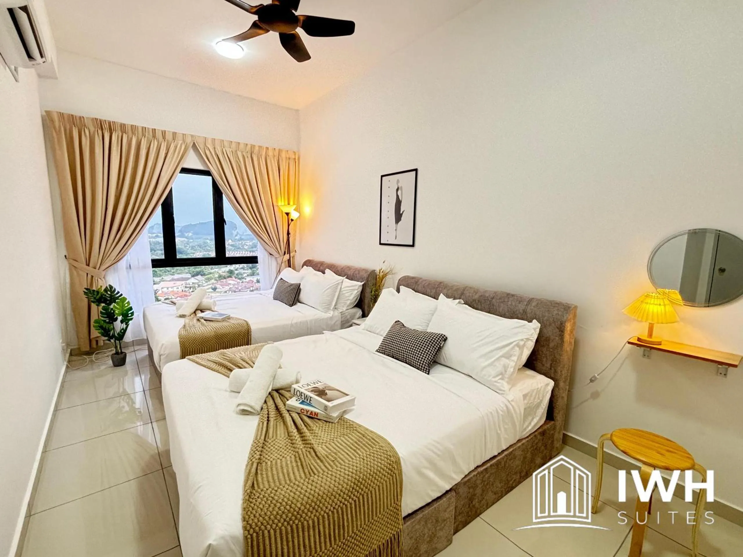 Bed in Ipoh Horizon Skypool Town Suites 4-11pax by IWH Suites