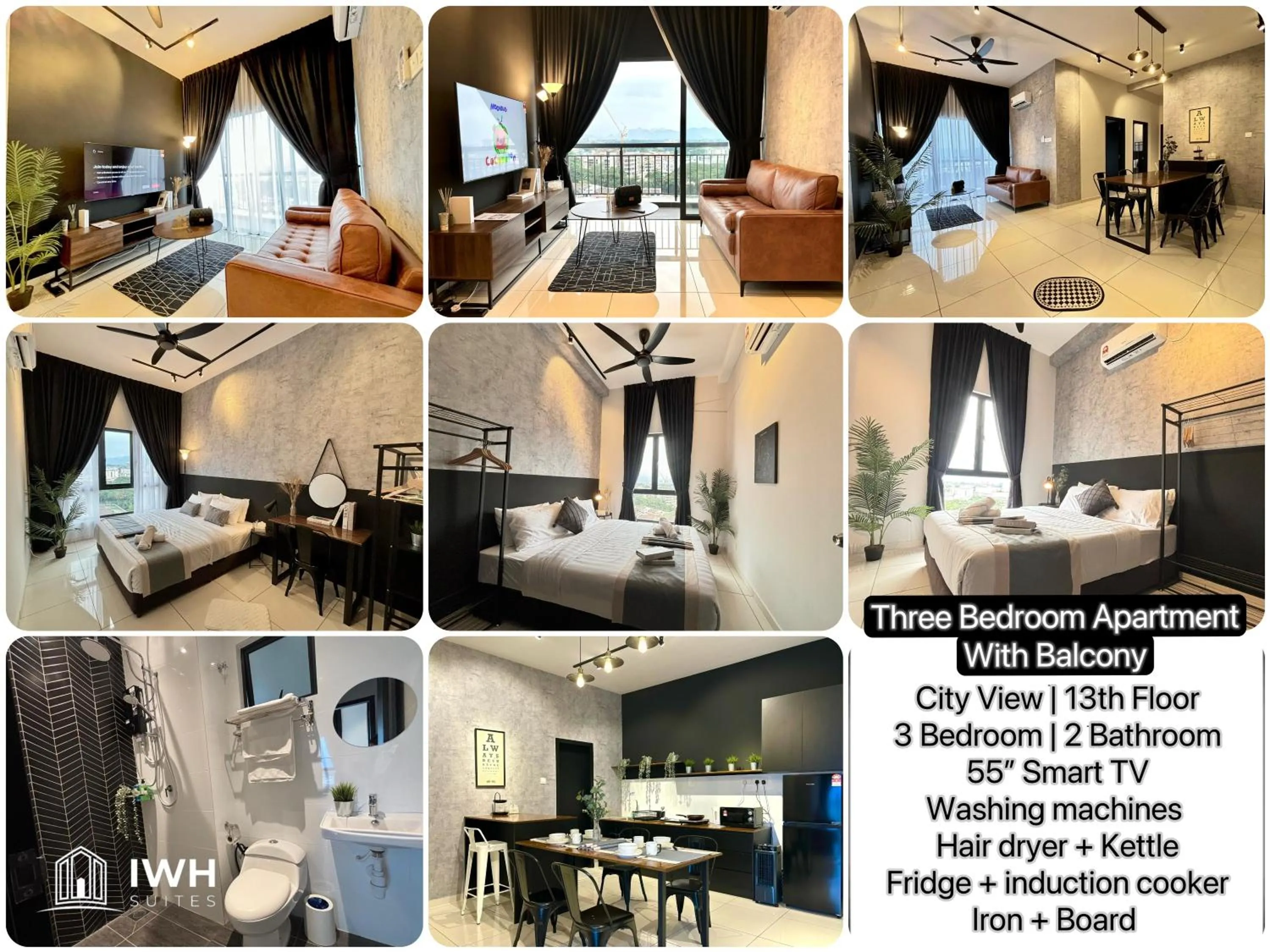Bed in Ipoh Horizon Skypool Town Suites 4-11pax by IWH Suites