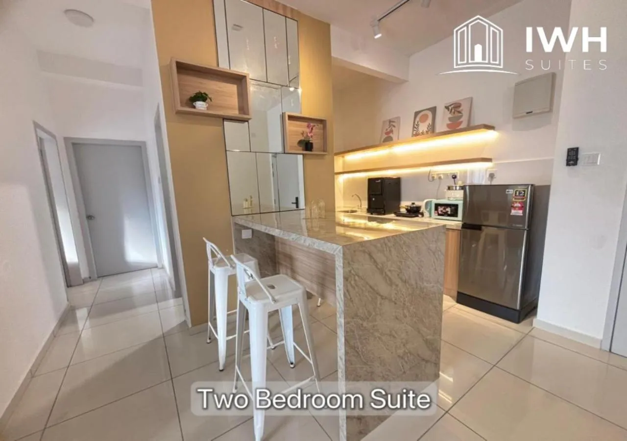 Kitchen or kitchenette in Ipoh Horizon Skypool Town Suites 4-11pax by IWH Suites